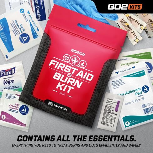 Advanced First Aid & Burn Kit, Comprehensive Burn First Aid Kit with Dressings, Burn Cream & Gauze, Portable First Aid Kit for Home, Office, Car & Travel, 3-Pack in Saudi Arabia