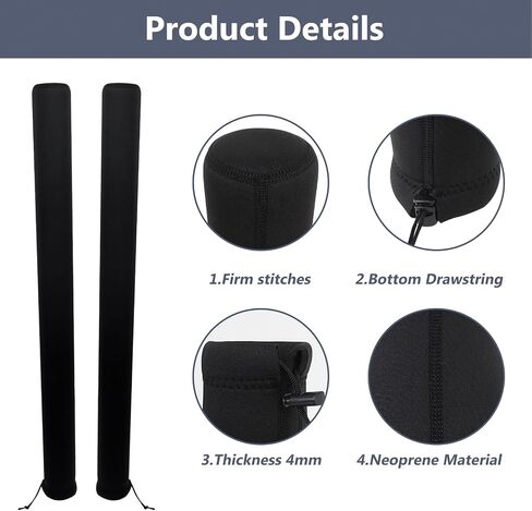 Boat Trailer Guide Pole Cover, 2 Pcs Neoprene Heavy Duty Marine Trailer Guide Protective Cover for Jet Ski Boat Sailboat Trailer in Saudi Arabia