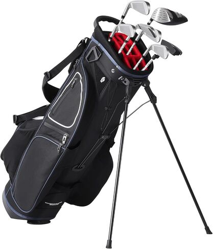 VEVOR Golf Cart Bag with 14 Way Organizer Divider Top, Premium Cart Bag with Stand, Durable Golf Bags with Handles & Dust Cover & Detachable Dual Strap for Men & Women in Saudi Arabia