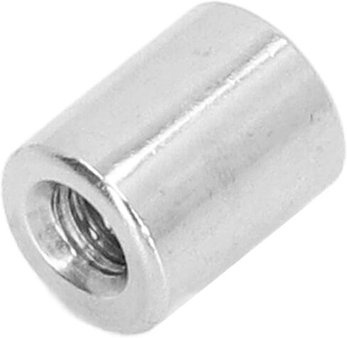50Pcs Round Coupling Nuts, M3*0.5-6-L5mm Threaded Rod Connector Nuts for Screw Rod Fixing in Saudi Arabia