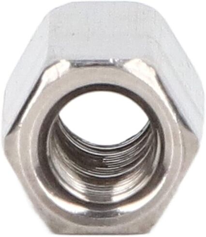 50Pcs Round Coupling Nuts, M3*0.5-6-L5mm Threaded Rod Connector Nuts for Screw Rod Fixing in Saudi Arabia