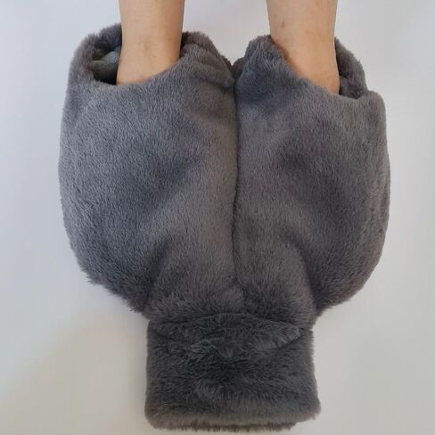 Hot Water Bottle for Feet,2L Heated Feet Warmer with Washable Plush Cover for Feet and Hand Warm Hot Water Bag,Non Electricity Heated Feet Warmers for Pain Relief,Women and Men (with Heel) in Saudi Arabia