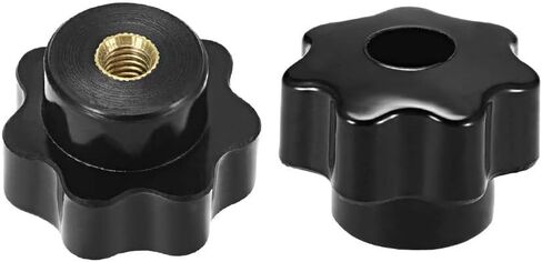 1pcs M12 Star Shape Head Knob Nut for Machinery Equipment Industrial Equipment Thru Hole Clamping Screw knob Female Threaded Knob, Head Dia 50 in Saudi Arabia