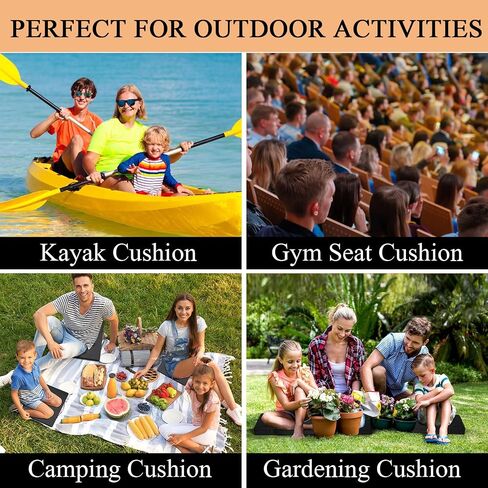 CTWWFS Stadium Seat Cushion, Portable and Thick Bleacher Cushion, Stadium Cushion with Handle and Cup Holder, Bleacher Seat Cushion for Any Outdoor Events in Saudi Arabia