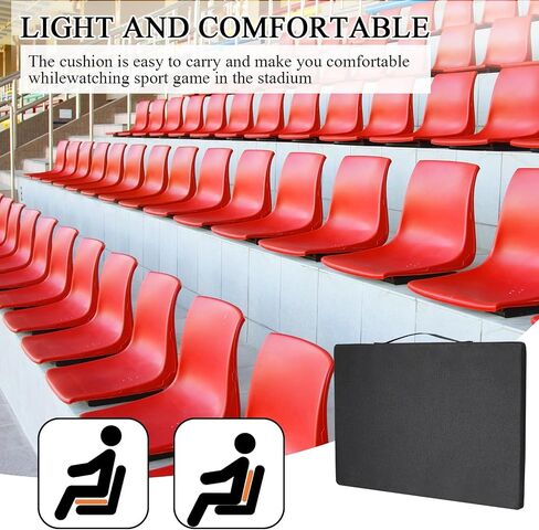 CTWWFS Stadium Seat Cushion, Portable and Thick Bleacher Cushion, Stadium Cushion with Handle and Cup Holder, Bleacher Seat Cushion for Any Outdoor Events in Saudi Arabia