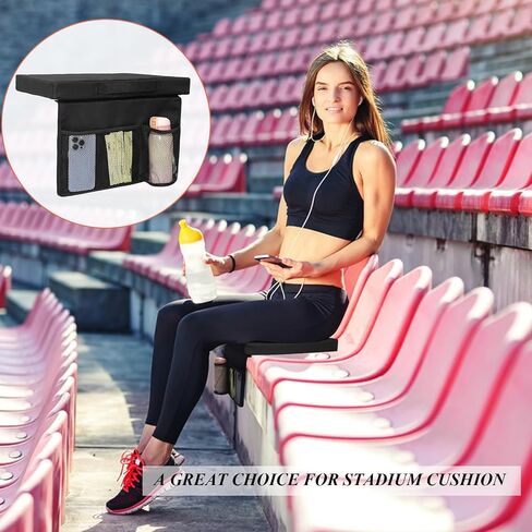 CTWWFS Stadium Seat Cushion, Portable and Thick Bleacher Cushion, Stadium Cushion with Handle and Cup Holder, Bleacher Seat Cushion for Any Outdoor Events in Saudi Arabia