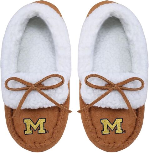 FOCO boy's NCAA Team Logo Moccasin Slippers in Saudi Arabia