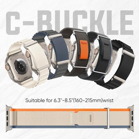 6 Pack Sport Band Compatible with Apple Watch Ultra 2 Band 49mm 46mm 45mm 44mm 42mm for Men Women, Breathable Nylon Trail Loop and Alpine Loop for iWatch Ultra Ultra 2 Serie 10 9 8 7 6 SE 5 4 3 in Kuwait
