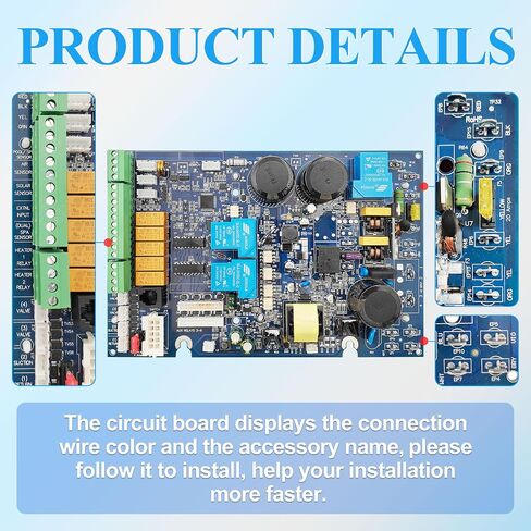 GLX-PCB-PRO Main PCB Printed Circuit Board Replacement for Hayward Goldline ProLogic Automation and Chlorination P-4","PS-4"" PS-8" and PS-16 Unit. in Saudi Arabia