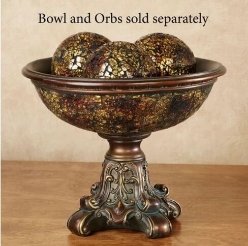 مجموعة كرات برونزية للزينة فسيفساء من كيارا، برونزية مقاس 10.16 سم، مجموعة من 3 كرات in Kuwait
