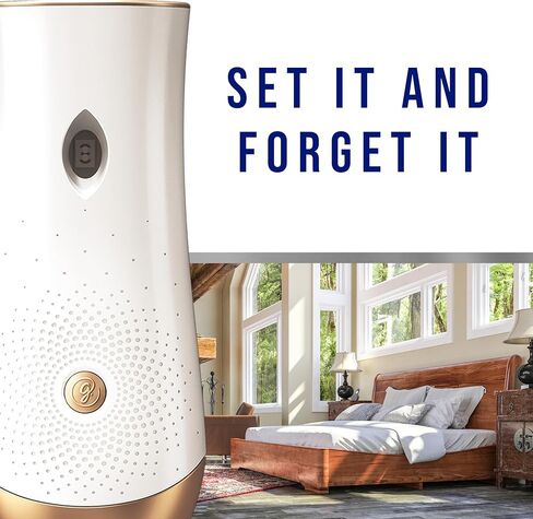 عبوة بخاخ أوتوماتيكية من جليد، معطر هواء للمنزل والحمام، العرعر وخشب الساج، مجموعة منعشة، 6.2 أونصة in Kuwait