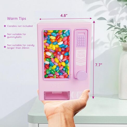 YOBRO Candy Dispenser, Cute Vending Machine for Desktop, Manual Candy Machine, Dispense Mini Candies, Birthday&Christmas Gift for Girls, Gift for Friends Girlfriends (Black) in Kuwait