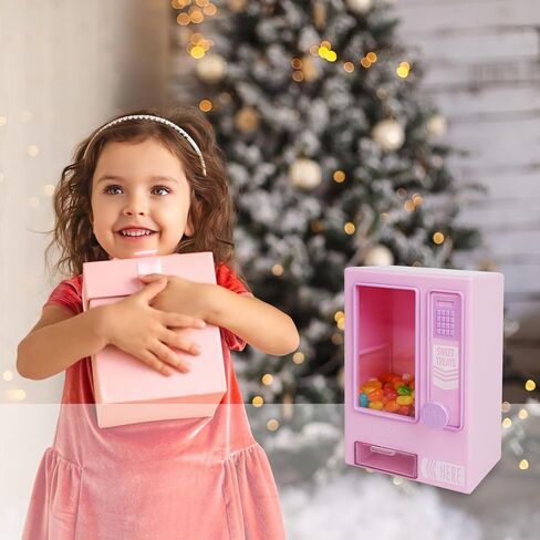 YOBRO Candy Dispenser, Cute Vending Machine for Desktop, Manual Candy Machine, Dispense Mini Candies, Birthday&Christmas Gift for Girls, Gift for Friends Girlfriends (Black) in Kuwait