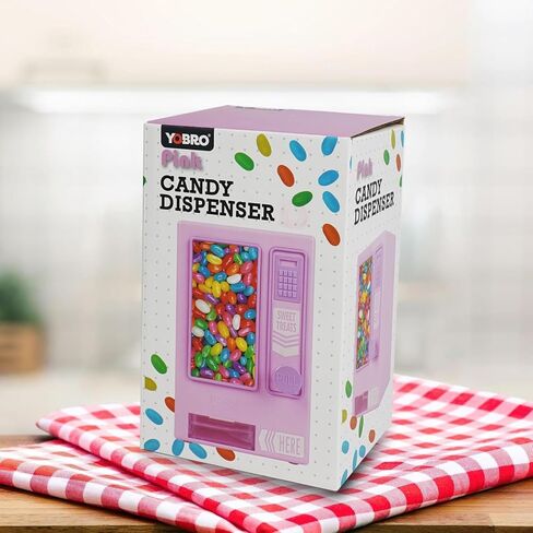 YOBRO Candy Dispenser, Cute Vending Machine for Desktop, Manual Candy Machine, Dispense Mini Candies, Birthday&Christmas Gift for Girls, Gift for Friends Girlfriends (Black) in Kuwait