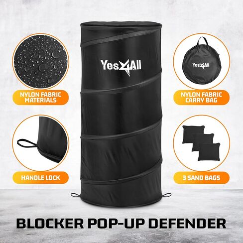 Yes4All Pop Up Defender، 3 عبوات من معدات تدريب الشباب لكرة السلة، مدافع محمول لكرة القدم وكرة السلة in Kuwait