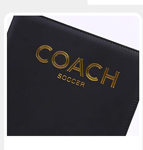 YIKANGHENG Basketball Coach Board, 11 Inch x 8 Inch Foldable PU Leather Wipable Coach Board with Eraser Marker for Basketball Coach Teaching in Saudi Arabia