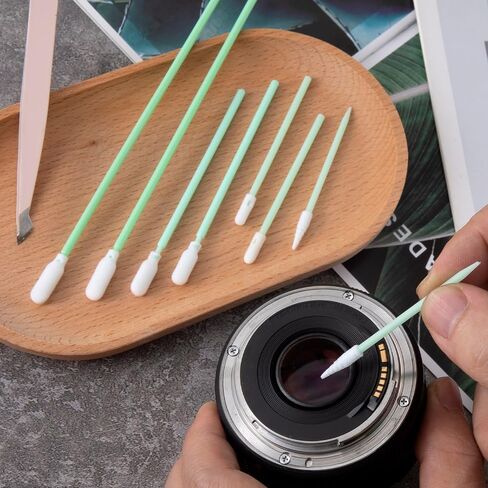140PCS Foam Cleaning Swabs, 4 Types Microfiber Knitted Polyester Swab Head Tips for Lab, Electronics, Printer, Gun, Camera, Optical Lens, Cleanroom, Watch, Arts, Crafts, Car Detailing in Saudi Arabia