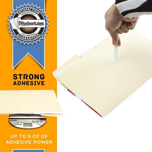 ملصقات OfficeSmartLabels - ملصقات شحن مقاس 2-1/8 بوصة × 4 بوصة، متوافقة مع 30323 (15 لفة - 240 ملصقًا لكل لفة) in Saudi Arabia