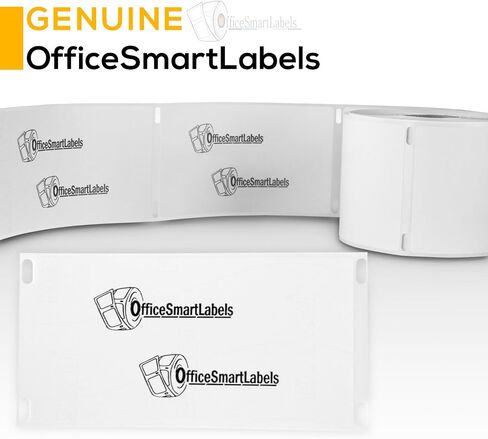 ملصقات OfficeSmartLabels - ملصقات شحن مقاس 2-1/8 بوصة × 4 بوصة، متوافقة مع 30323 (15 لفة - 240 ملصقًا لكل لفة) in Saudi Arabia