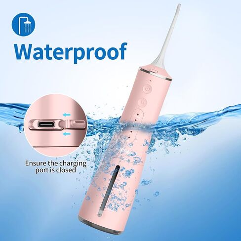 Water flosser Cordless, Electric Dental Flossers USB Rechargable Teeth Flosser, Professional Electric Portable Oral Irrigator with 4 Modes Green in Saudi Arabia
