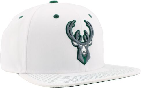 ZHATS NBA Officially Licensed Adjustable Snapback Hat Flat Bill Z11 Pop White in Saudi Arabia