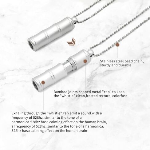 528 hz Meditation Necklace | Breathing Necklace | Frequency Healing Devices | Calm Mindfulness Tool | 528 hz Whistle | Relaxation,Stress Reduction and Concentration by Adjusting The Breathing in Saudi Arabia