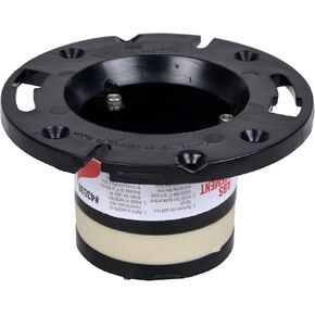 Oatey 43538 4-inch Black ABS Cast Iron Closet Flange Replacement