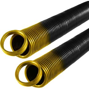 130 lb. Heavy-Duty Double-Looped Garage Door Extension Spring (2-Pack) - Yellow | Springs for Garage Door Repair Garage Hardware Parts (130-Yellow)