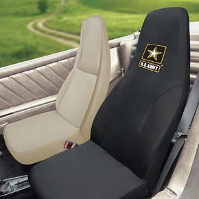 FANMATS 15689 U.S. Army Embroidered Seat Cover,Black, 20"x48"