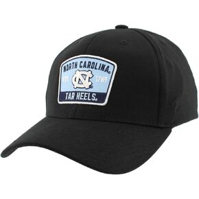 ZHATS Men's Standard NCAA Officially Licensed Fitted Hat ZH Patch Switchback Black, Medium