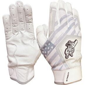 Stinger Sports Sting Squad Batting Gloves for Baseball & Softball (Youth Small, Ice USA)