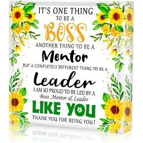 Boss Gifts for Women Men Paperweight Keepsake Boss's Day Gifts for Her Him Boss Leader from Employee Christmas Birthday Gifts for Bosses Manager National Boss's Day Gift Ideas