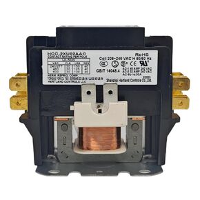 HCC-2XU02AAC HVAC Motor Contactor Compatible with Air Conditioner & Heat Pump & Refrigeration Systems, 50-60Hz Bipolar AC Contactor 208V-240V 30A