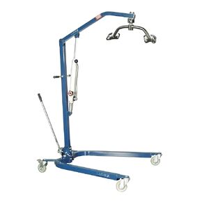 Lumex Hydraulic Patient Lift, Adjustable Base, Medical Transfer Aid for Home and Clinical Use, Grey