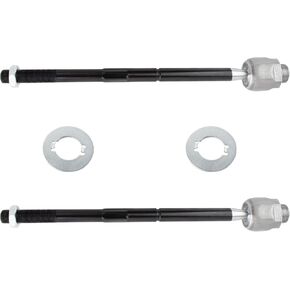 2Pcs Front Driver & Passenger Side Inner Tie Rod Ends Set Pair Fit For Cadillac Escalade ESV EXT, For Chevrolet Avalanche Silverado Suburban Tahoe, For GMC Sierra Yukon XL Replace# EV800084