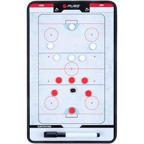 Pure2Improve Ice Hockey Double-Sided Magnetic Dry-Erase Coach Board