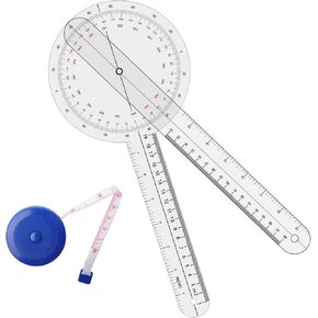 Goniometer Set 2-3 Pieces 12", 8", 6"/ 360 Degree