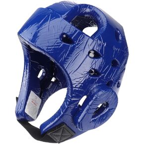 Sparring Headgear EVA Taekwondo Helmet Absorbant Kickboxing Player Air Vented Head Shield - Size M (Blue)