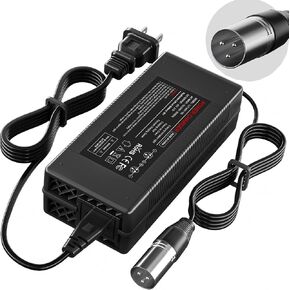 Electric Scooter Battery Charger (3-Pin Male XLR) for Pride Mobility Scooter,Go-Go Elite Traveller, 4 Wheel Mobility, ShopRider, Jazzy Power Chair, Ezip Mountain Traillz, Drive Medical (24V 5A)