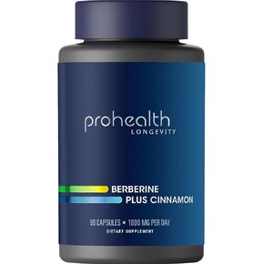 Berberine Plus Cinnamon, 600 mg/per Serving | Evidence-Based to Support Healthy Aging & Metabolism | Gut Health & Cholesterol Management | Third-Party Tested for Purity