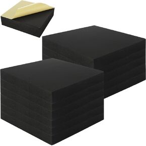 12 Pack 6 x 6 x 1.5 Inch Self Adhesive Foam Padding, Closed Cell Foam Sheets Self Stick Pads, Anti Vibration Insulation Foam Pads in Kuwait
