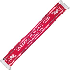 Liverpool F.C. Liverpool FC Jacquard Scarf Established 1892-Red-Bird - Official Merchandise, Red, 152 x 18 cm, Red, 152 x 18 cm