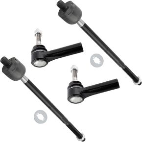 4pcs Front Suspension Kit Inner Tie Rod End Outer Tie Rod End Fit For For Ford Flex 2009 For Ford Taurus 2009 For Ford Taurus X 2009 For Mercury Sable 2009 Replace# EV800580 ES800222