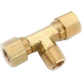 ANDERSON METALS 750072-0808 Brass Tee