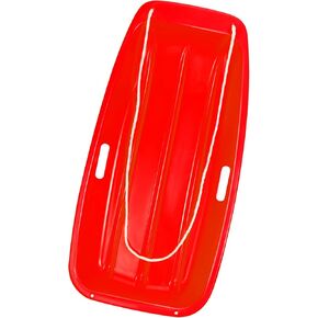 Snow Sled, 35" Sleds for Kids and Adult, Snow Sleds for Heavy Duty Fast Sliding, for 1-2 Riders with Handles and Pull Ropes, Ultimate Snow Toys for All Winter Conditions (Red) in Saudi Arabia