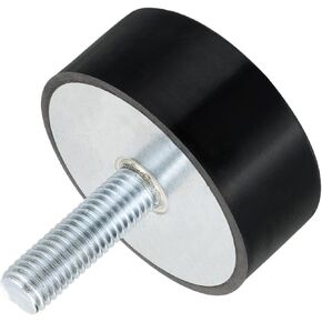uxcell M4 Thread Rubber Mounts,Vibration Isolators,Cylindrical Shock Absorber with Studs 10 x 10mm