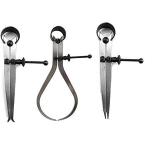 New Spring Caliper 6" / 150mm - 3 Piece Set Inside Outside Divider