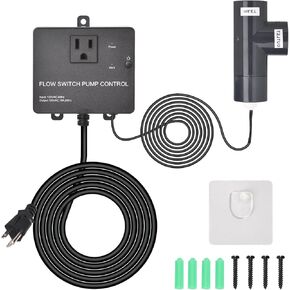 Automated Water Flow Switch Pump Control System for 1" Pipes, Ideal for Pool and Bathtub Applications