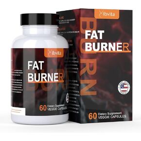 Fat Burner for Men Women - Appetite Suppressant for Weight Loss Supplement, Metabolism, Belly Fat Burning with Acetyl L-Carnitine, Green Tea Extract and More, 60 Count