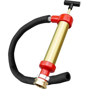 Marine Engine Oil Drain Hand Pump Fit for OMC Mercruiser Replace 34060-0130, Boat Oil Change Pump Brass 10.25" Long, 1.25" Diameter